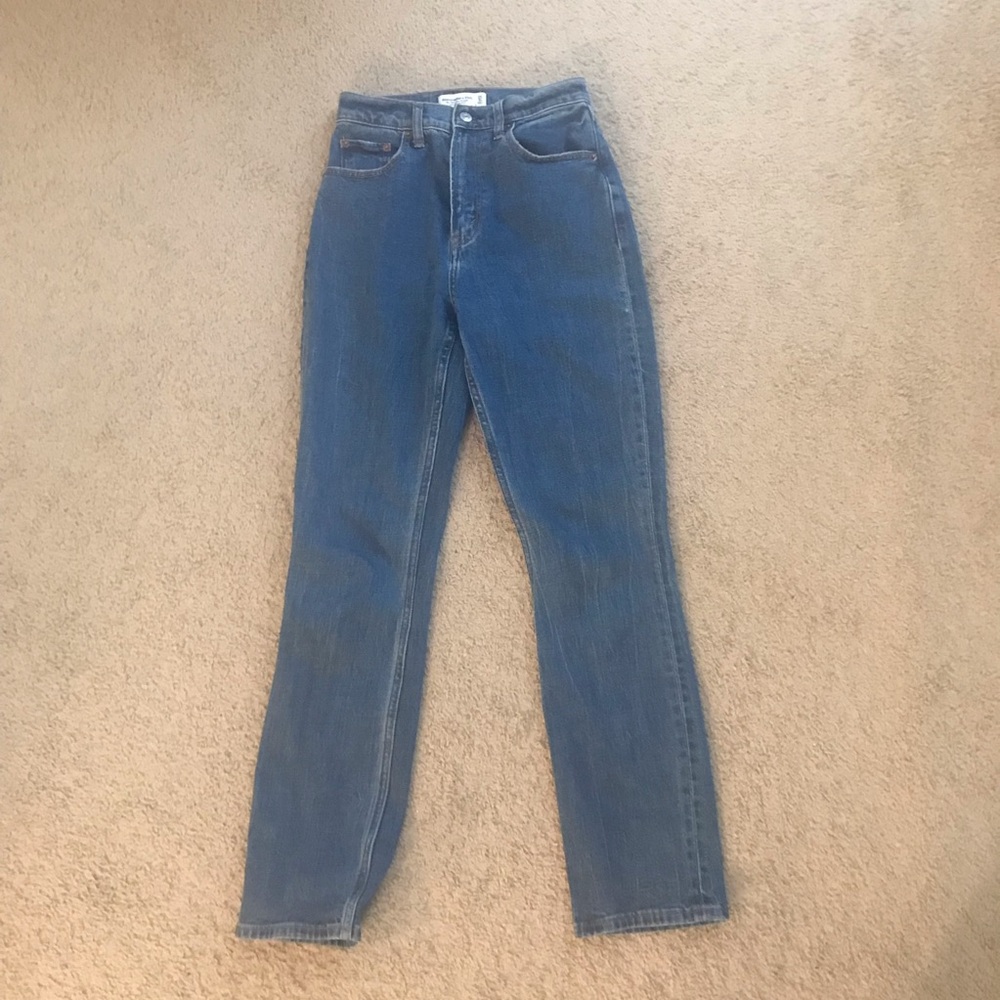Abercrombie & Fitch 90’s Slim Straight Ultra High Rise 25 S Curve Love